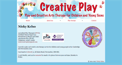 Desktop Screenshot of creativeplaytherapy.co.uk